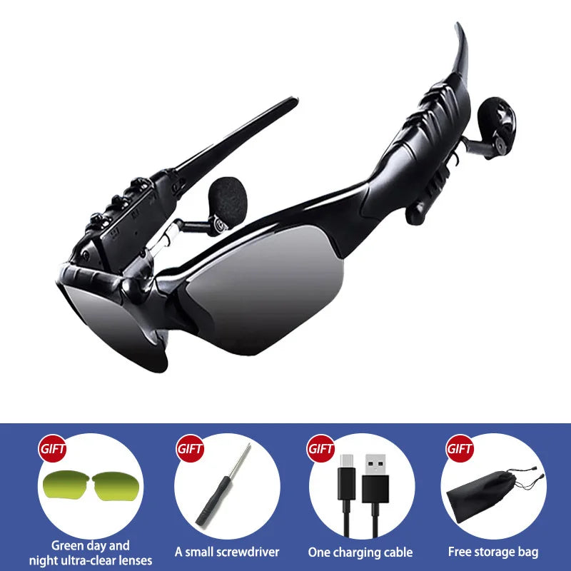 2026 Smart Sunglasses Photo Sense Camera Bluetooth Music Call Intelligent Recording Waterproof Glasses Outdoor Sports Cycling