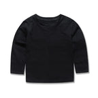 Boys Girls T Shirt Long Sleeves 1 to 2 3 4 5 6 7 8 9 10 11 12 13 14 Years 100% Cotton Toddler Boy Shirts for Teens Girl Clothes