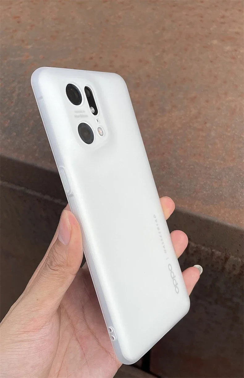 Matte Transparent Case For Oppo Find X5 Pro Ultra Thin Case For Find X5 Cover TPU Soft Silicone Simple Fashion Shell Bumper Capa