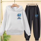 Kids Leisure Clothes Boy Girls Spring Hoodie 67 six seven Print Graphic Children Clothing 3 To 12 Age Comfortable Sportswear Set