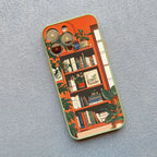 Bookshelf Small Flower Pot Mobile Phone Case For iPhone 16 15 11 12 14 13 Pro Max Mini X XSMax XR 7 8 Plus SE4 16e Silica Covers