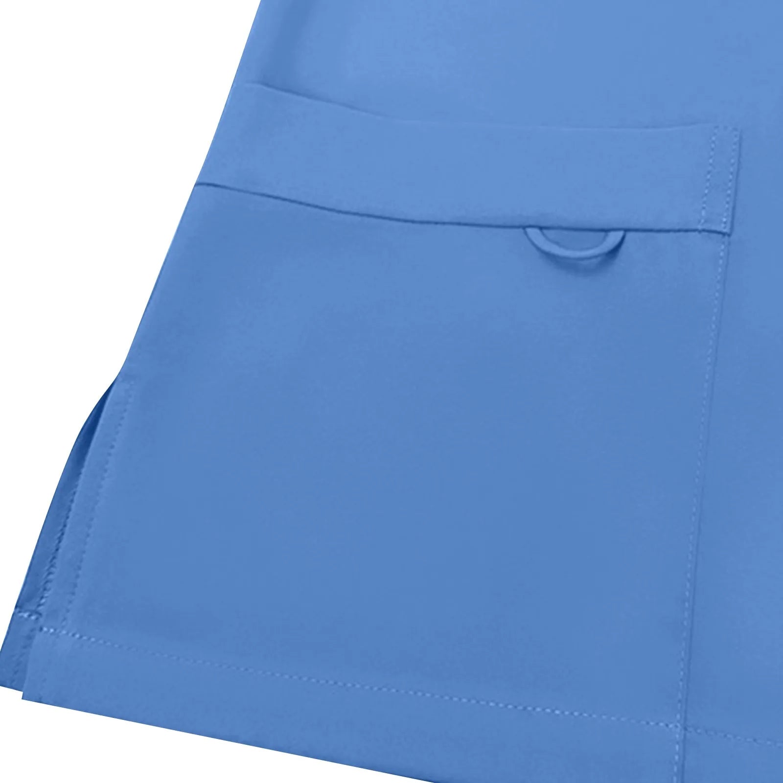 Plus Size Women'S Nurse Uniform Quick-Drying Fabric Solid Color V-Neck Pocket Short-Sleeved Trousers Suit Nursing Uniform Suit