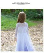 Elsa Dress Kids Girl Formal Princess Long Dress Summer Halloween Party Costumes Children's Frozen 2 Clothes for 3-12 Years Old