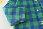 Baby Boy Clothes 0-5 Years Old Spring And Autumn Cotton Suit Boy Letter Plaid Hooded Shirt + Pants Baby Boy Two-Piece Suit