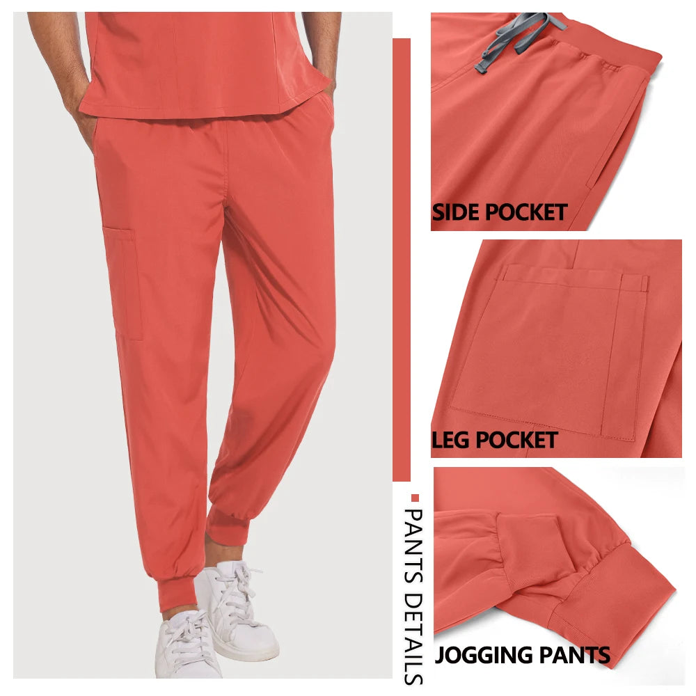 Hot Sale Clinic Workwear Unisex Medical Nurse Scrub Sy Salon Costume Doctor Nursing Top Pants