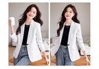 Bright Red Women's Suit Jacket, Stylish Fitted Coat, Black Asian-sized Young Girl Blazers. New 2026