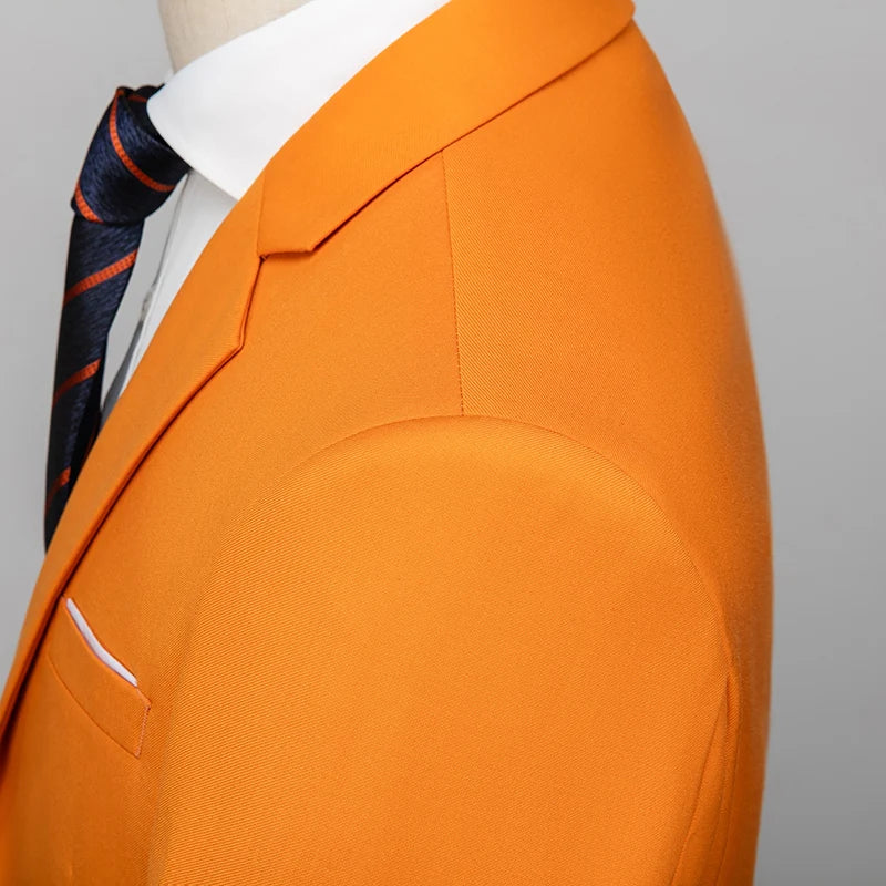 New Men Pure Color Formal Business Social Office Suit Slim Fit Jacket Male Wedding Dance Party Tuxedo Dress Simple Blazers Homme