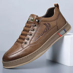 Trendy Men's Casual Shoes Simple Men's Retro Genuine Leather Shoes Elegant Formal  Commuter Work Shoes Free Delivery Loafers