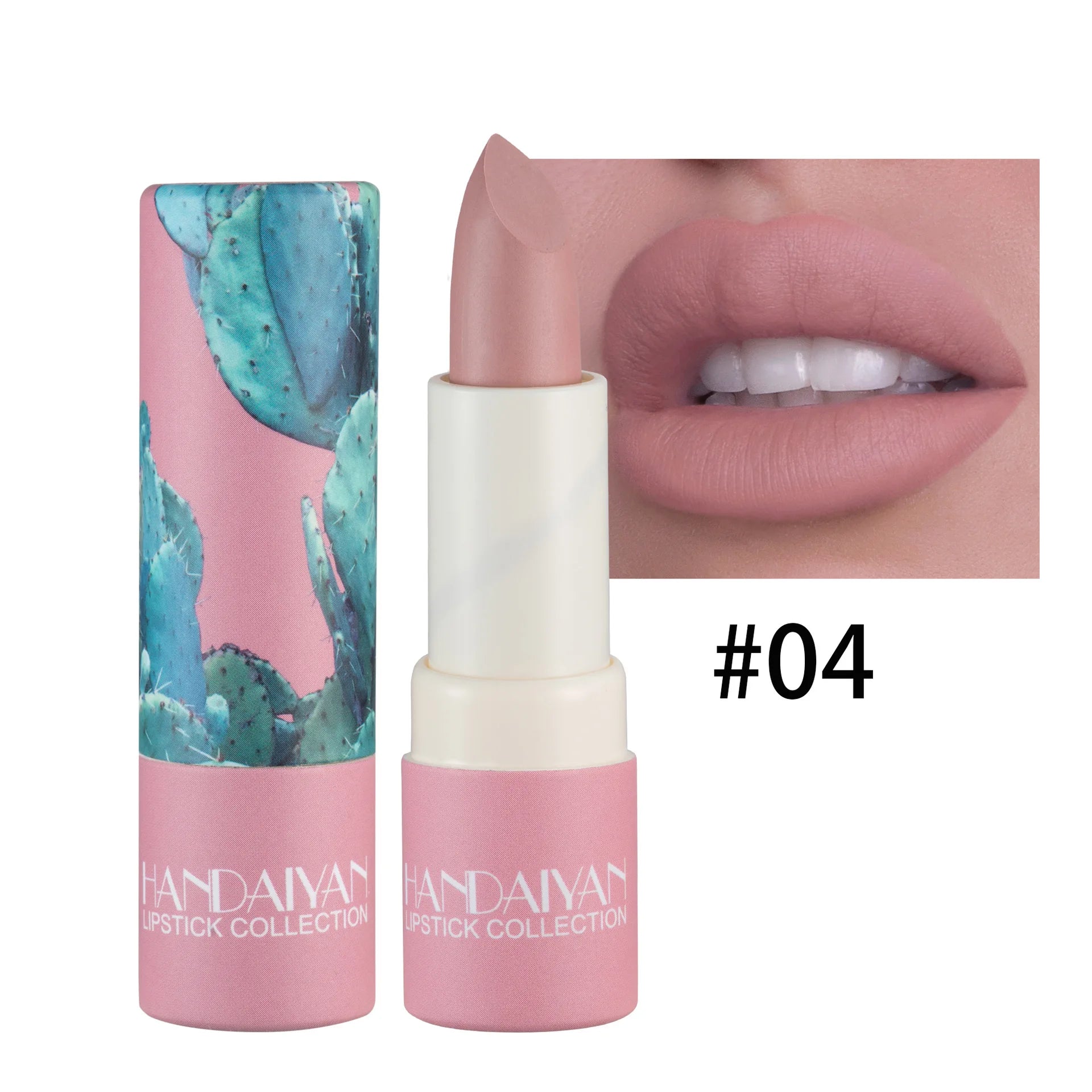HANDAIYAN 8 Colors Velvet Nude Lipstick Sexy Red Pigments Makeup Matte Lip Stick Long Lasting Waterproof Professional Cosmetics