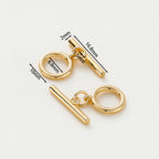 2-6Sets 14K/18K Gold Plated Brass OT Clasp Toggle Clasps Connector for DIY Bracelet Necklace Jewelry Making Findings Accessories