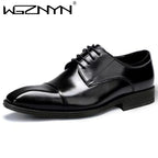 Luxury Designer Italian Style Autumn Polished Elegant Social Shoes Men Business Formal Casual Flat Shoes Men Party Wedding Shoe