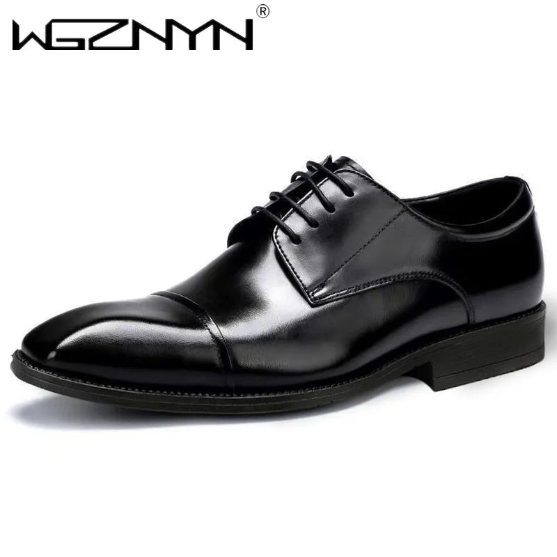 Luxury Designer Italian Style Autumn Polished Elegant Social Shoes Men Business Formal Casual Flat Shoes Men Party Wedding Shoe