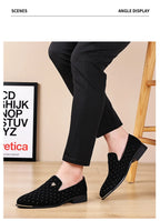 Men Loafers Leather Dress Shoes for Man Slip on Loafers Elegant Shoes Fashion Men's Flats Club Party Shoes Male Zapatos Hombre