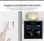 Smart Home Touch Screen 4inch WIFI Android11 bluetooths audio in Wall Amplifier Control Background Music Ceiling Speakers system