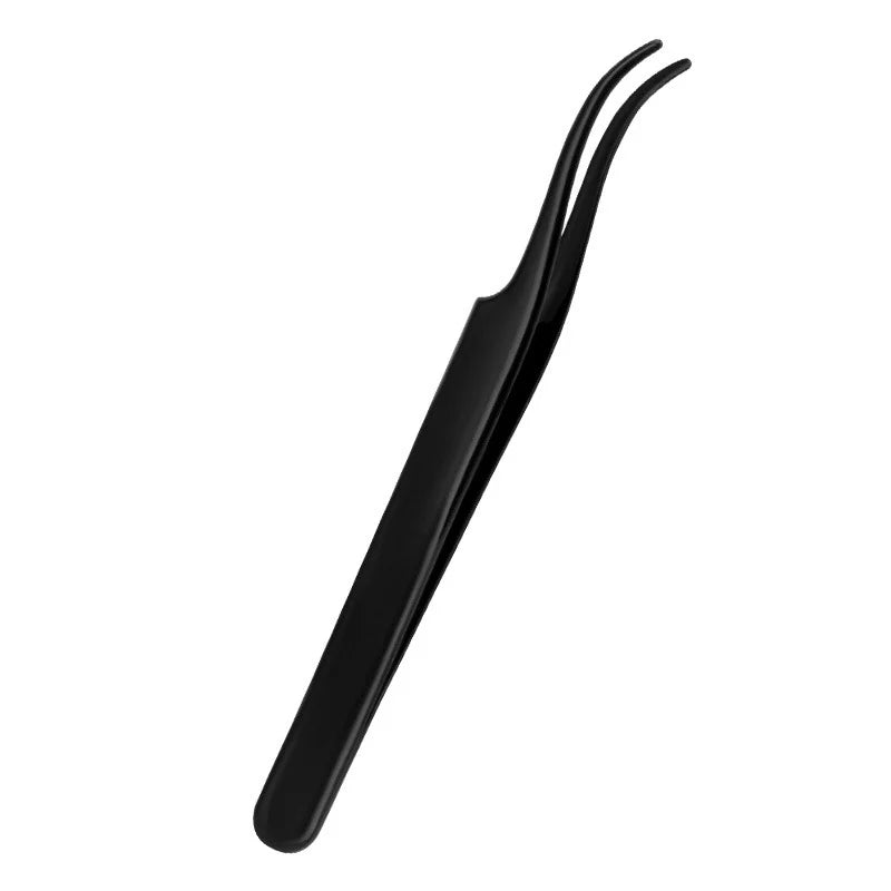 1Pc Lash Tweezers Eyelash Extensions Makeup Tools Stainless Steel Eyebrow Eyelash Tweezers Professional Lash Applicator Tool
