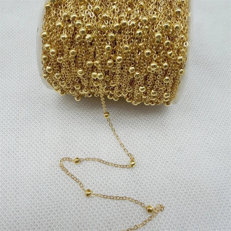 2yards Golded/silvered Plated Necklace Chain for Jewelry Making Findings DIY Necklace Chains Materials Handmade