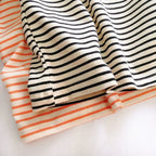 Boys and Girls T-shirt Long Sleeved Children's Base Shirt Spring and Autumn Pure Cotton Casual Versatile Striped Baby Top
