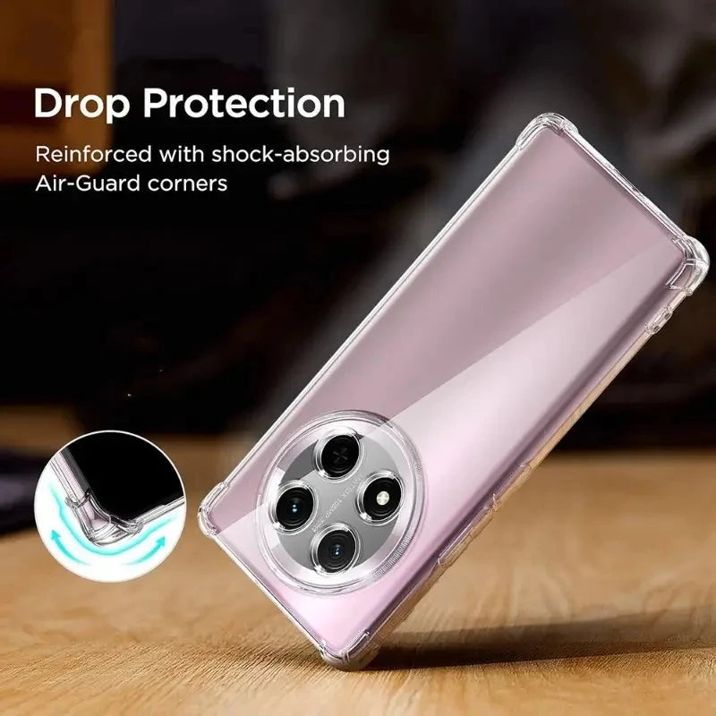 Thick Shockproof Silicone Phone Case For Honor 90 200 Smart 400 Lite Magic 5 6 7 Pro Magic5 Magic6 Magic7 Protection Clear Cover