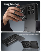 Armor Case For Honor 400 Smart 5G Case Shockproof Slide Lens Protector Phone Cover For Honor 400 Smart Case Fundas With Ring