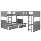 -For Modern  Wood Storage Children Three Bunk Bed Triple Bunk Bed for Kids Bedroom Furniture Muebles De Dormitorio Bedroom Set&