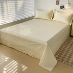 Soft Egyptian Cotton Bed Sheet Home Textile Luxury 400TC 100% Cotton Flat Sheets Bed Linen Single Queen King Size Bedspreads