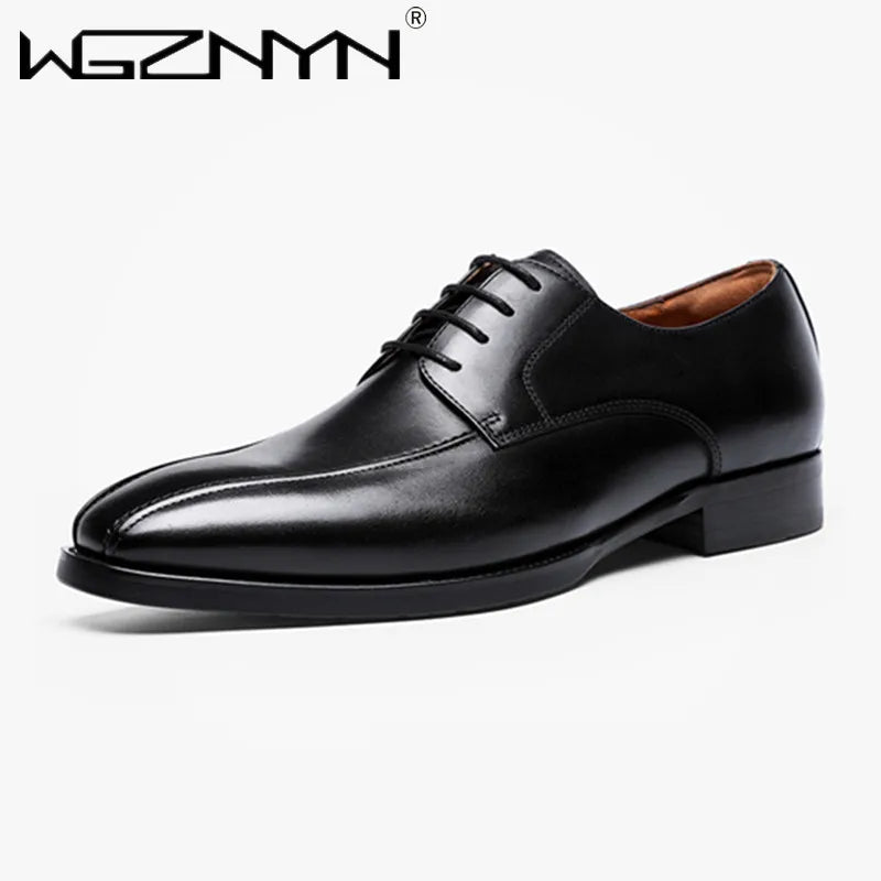 Luxury Designer Italian Style Autumn Polished Elegant Social Shoes Men Business Formal Casual Flat Shoes Men Party Wedding Shoe