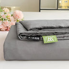Washed Cotton Bed Flat Sheet for Double Bed Plain Solid Color Top Sheets Single/Queen/King Flat Bedsheets Home Bed Linen Sheets