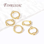 Multi Types 14K/18K Gold Plated Round Bead Frame,Brass Metal Circle Frame Connectors Spacers Beads,DIY Beading Jewelry Making