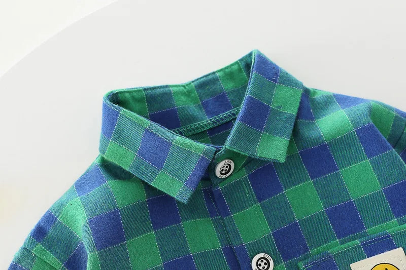 Baby Boy Clothes 0-5 Years Old Spring And Autumn Cotton Suit Boy Letter Plaid Hooded Shirt + Pants Baby Boy Two-Piece Suit