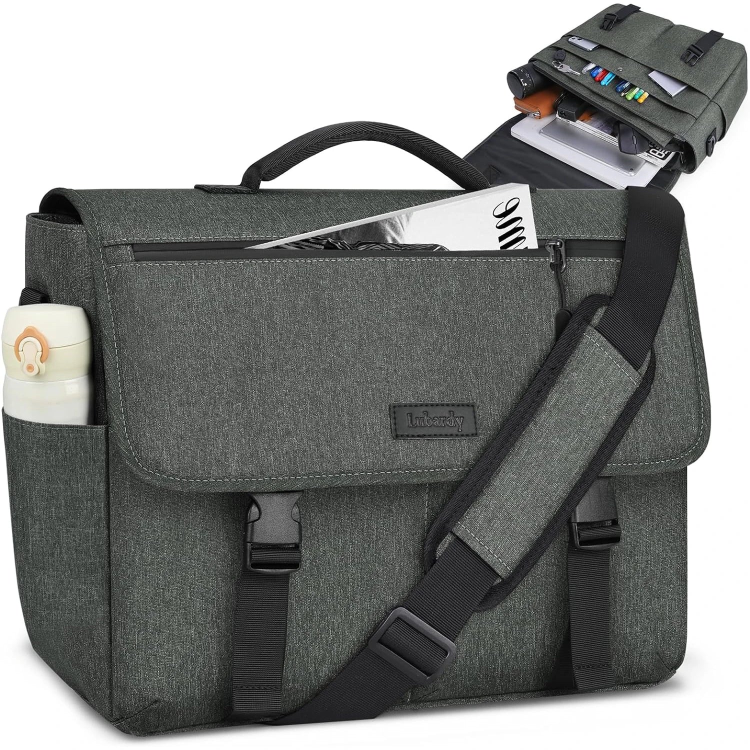 Laptop Briefcases for Men 15.6 Inch Laptop Bag Water resistant Computer Bag Lightweight Shoulder Satchel Bags