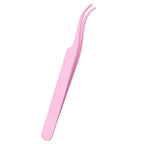 1Pc Lash Tweezers Eyelash Extensions Makeup Tools Stainless Steel Eyebrow Eyelash Tweezers Professional Lash Applicator Tool