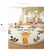 Children's Room Living Room Bedroom Bedside Carpet Round Room Maintenance Free Carpets Sound Insulation Anti Slip Cartoon Rug