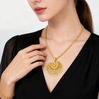 Gold Plated  jewelry set for necklaces earrings and rings Women Men Fashion 18k Gold Color Jewelry Making for Party Daily