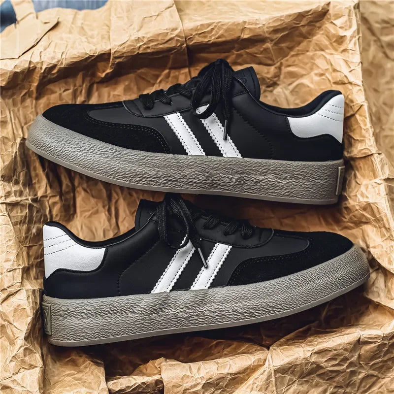 Men's Trendy Popular Leisure Shoes Versatile Soft Leather for Men Sneakers Man Low-top Wear-resistant Sports Walking Footwear