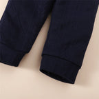 1-6 Years Kids Boy Clothes Set Long Sleeves Color Blocking Sweater + Pants 2PCS Autumn&Winter Children Boy Sport Fashion Outfit