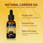30ml Natural Black Seed Oil Serum Improve Dry&Frizzy Nourish And Repair Damaged Hair Essential Massage Oil Smooth Hair Skin Care