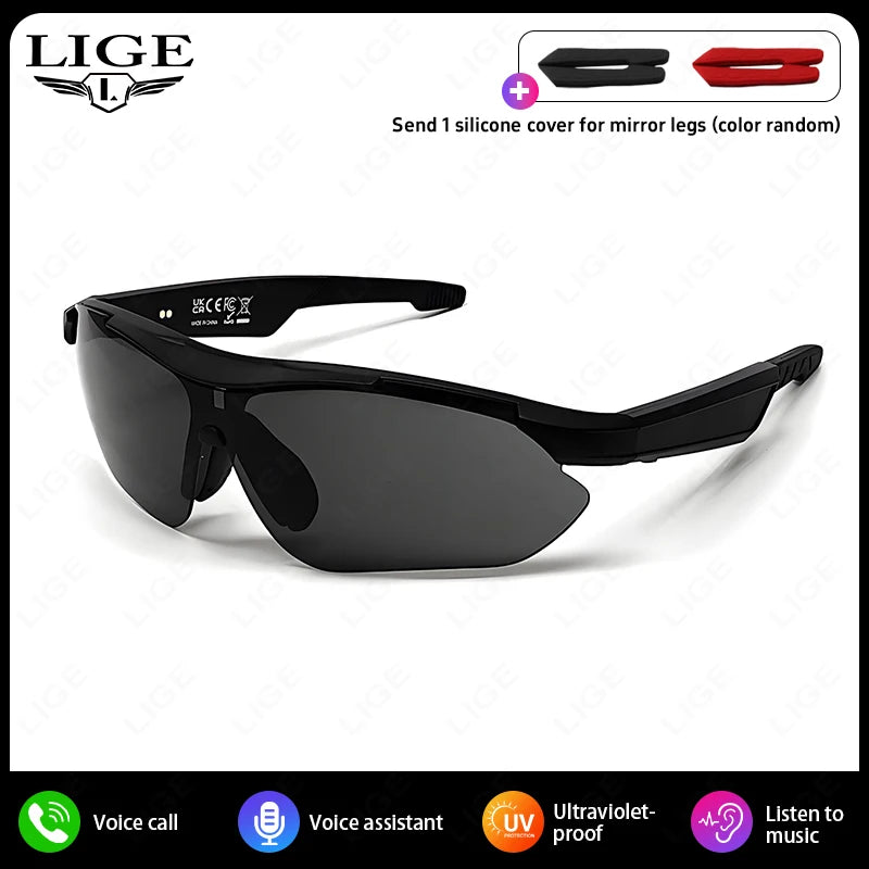Smart Bluetooth Glasses Listening To Music Phone Calling Cycling Sport Headphone UV Protection intelligence Sunglasses Men Women