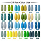 Mtssii 20/40/60Pcs Nail Gel Polish Set Kit Nude Pink Glitter Nail Art UV Gel Manicure Set Vernis Semi Permanent Base Top Coat