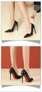 2025 Fashion High Heels 35-45 Plus Size Women Shoes 12cm Thin Stiletto Banquet Wedding Shoes Sexy Pointed Toe Ladies Party Shoes