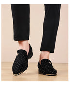Men Loafers Leather Dress Shoes for Man Slip on Loafers Elegant Shoes Fashion Men's Flats Club Party Shoes Male Zapatos Hombre