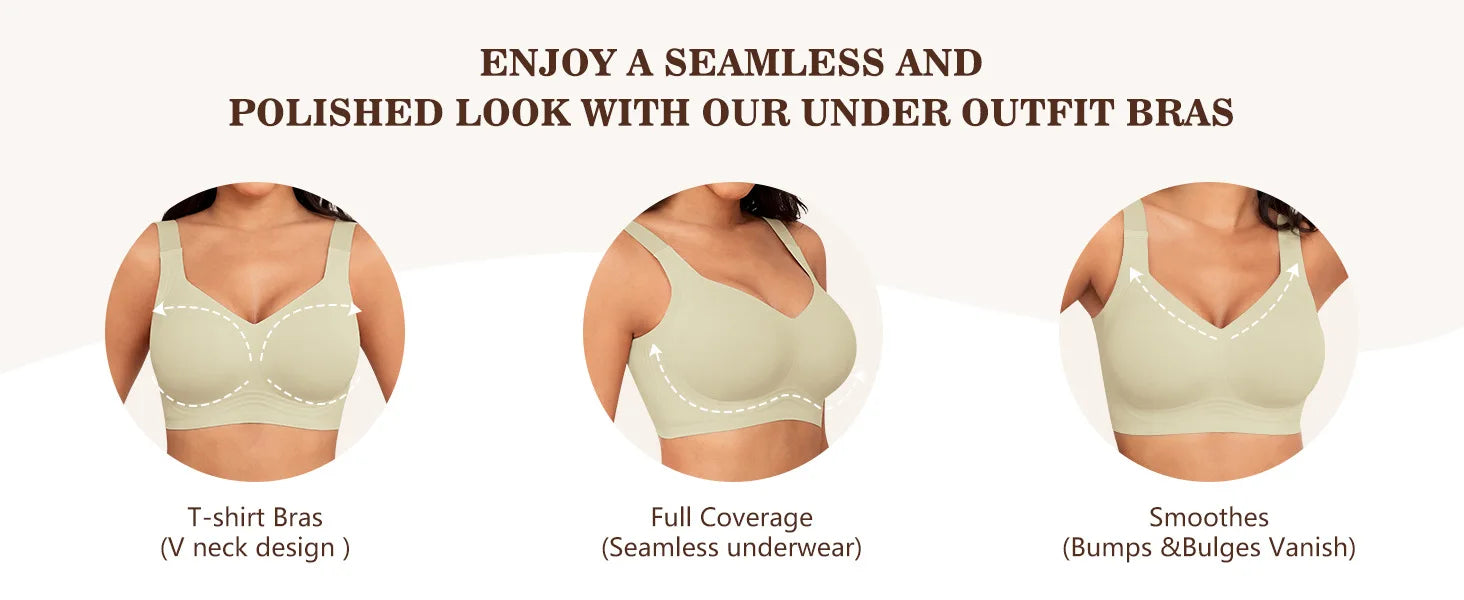 Seamless Bras for Women Comfort Lingerie Padded Sports Tops Non-wire Underwear Soft Bralette Support Sexy Bra Intimates