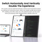 16 Inch 2.5K Dual Screen Portable Monitor 2560*1600P 16:10 100%sRGB With 360° Flip External Screen For PC Laptop Mac Phone PS4/5