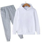 Autumn and Winter Children's Fashion Sports Hoodie+Pants Set for Boys and Girls Aged 4-14, Casual and Comfortable 2-piece Set