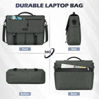 Laptop Briefcases for Men 15.6 Inch Laptop Bag Water resistant Computer Bag Lightweight Shoulder Satchel Bags