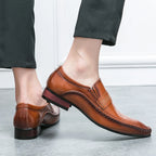 Luxury Dress Shoes Man Classic Leather Shoes Brand Men's Italian Shoes Pointed Toe Business Formal Shoes For Men Oxfords Loafers