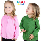Baby Clothes Boys Cardigan 6 to 9 12 18 24 Months Soft Cotton White Black Gray Light Blue Toddler Girls Sweaters Kids Cardigans