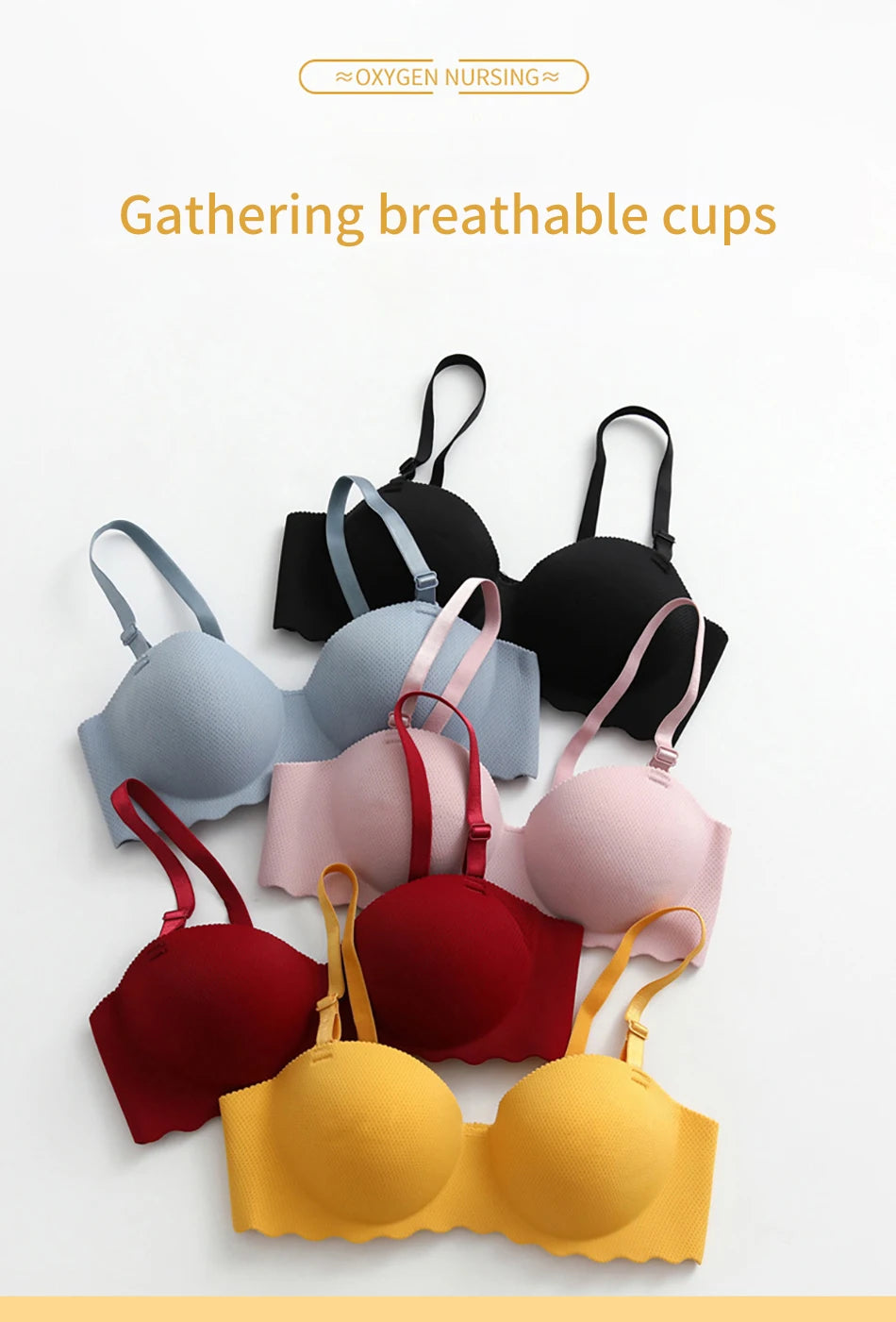 Sleek Supportive Design Children Girls Seamless Bras No Underwire Padded for Small Busts Comfort and Breathable for Active Wear