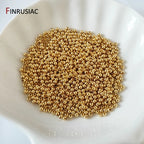 14k/18k real gold plated Round 2/2.5/3/4/5/6mm Spacer Beads For Jewelry making Beads Accessories Findings Wholesale