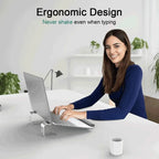 Ergonomic Laptop Stand Aluminum Alloy Laptop Stand Aluminum Portable Laptop Stand for Base with Wrist Pad
