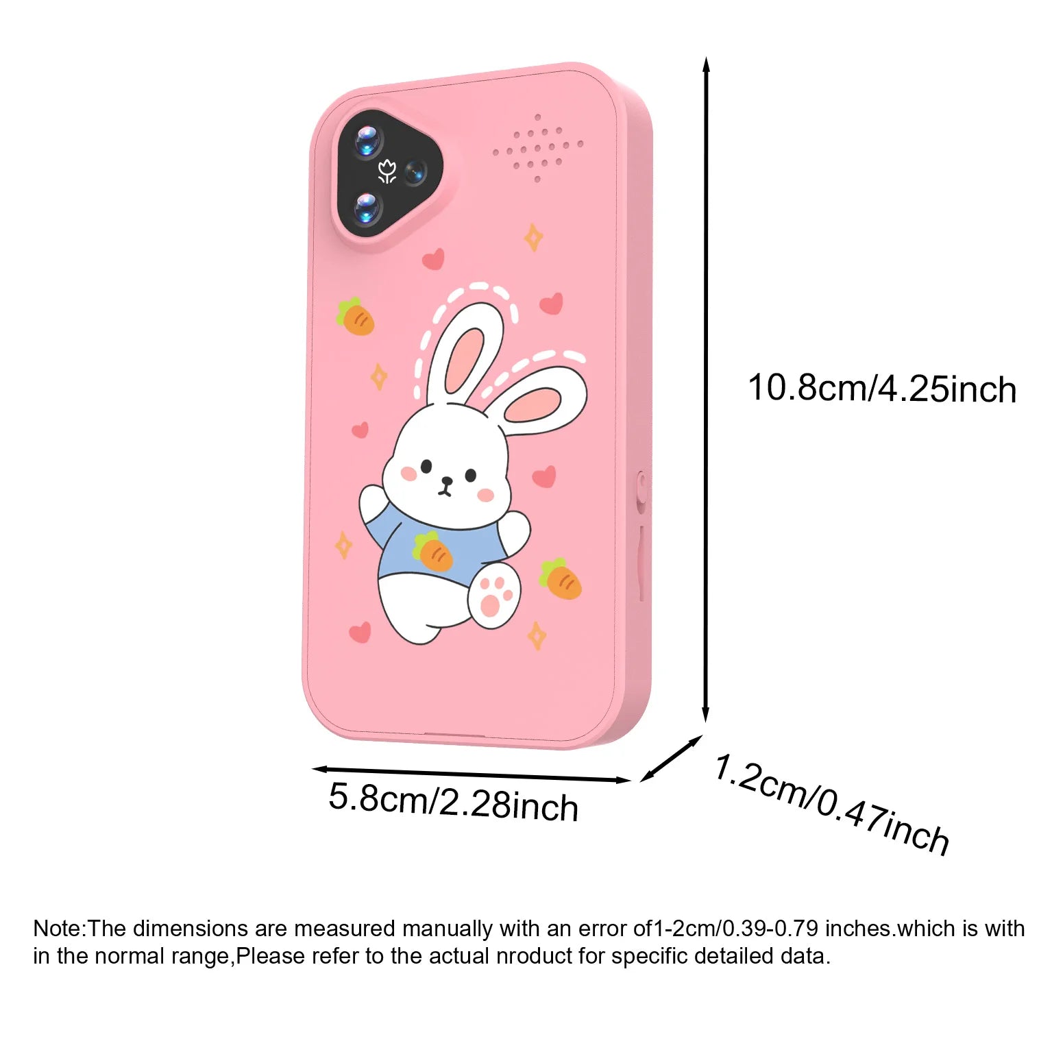 [Smart Phone] 2.8" Kids Smart Phone for Girls | Dual Camera| USB | 600mA battery| Game&Music&Alarm&Calculator，Kids Camera